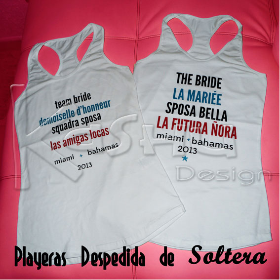 PLAYERAS DE DESPEDIDA DE SOLTERA