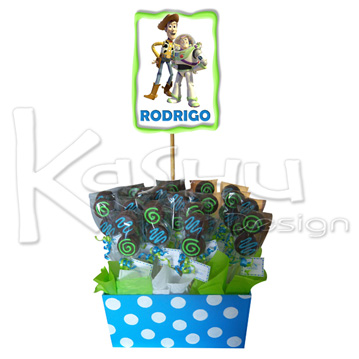 ADORNO DE TOY STORY CON MINI MAMUTS DECORADOS