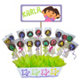 ADORNO DE DORA LA EXPLORADORA CON MINI MAMUTS DECORADOS