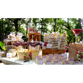 BARRA DE POSTRES BODA VINTAGE