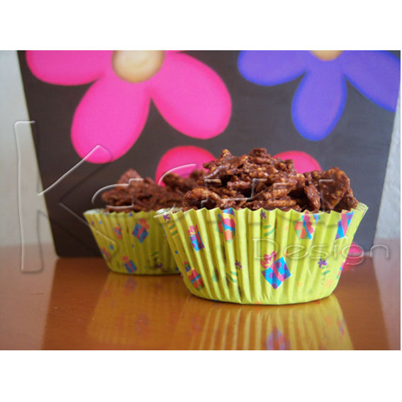 ENJAMBRES DE CHOCOLATE EN FORMA DE CUPCAKES