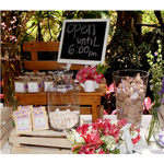 BARRA DE POSTRES BODA VINTAGE