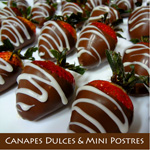 CANAPES DULCES Y MINI POSTRES