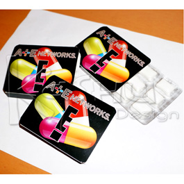 CHICLES CON LOGO