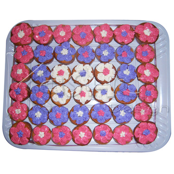 PASTEL DE CUPCAKES DE FLOR