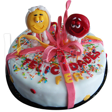 PASTEL DE FONDANT  M&M