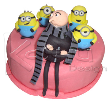 PASTEL DE FONDANT   MI VILLANO FAVORITO