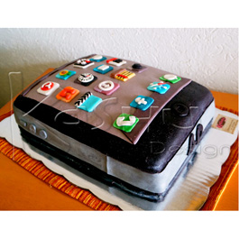PASTEL DE FONDANT IPHONE