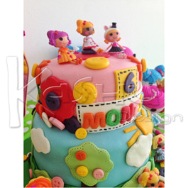 PASTEL DE FONDANT LALA LOOPSY