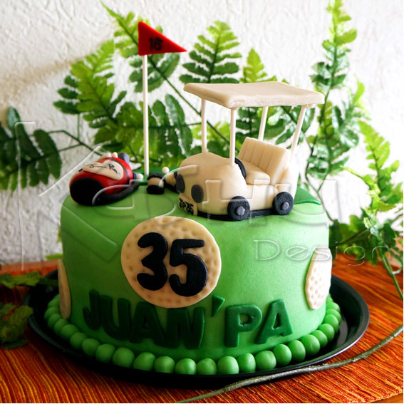 PASTEL DE FONDANT GOLF