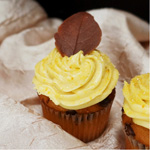 CUPCAKES CON HOJA DE CHOCOLATE