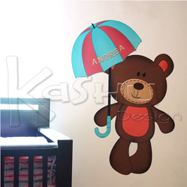VINIL DECORATIVO RECAMARA NIÑA PERSONALIZADO