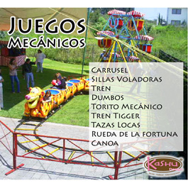 JUEGOS MECANICOS PARA NIÑOS