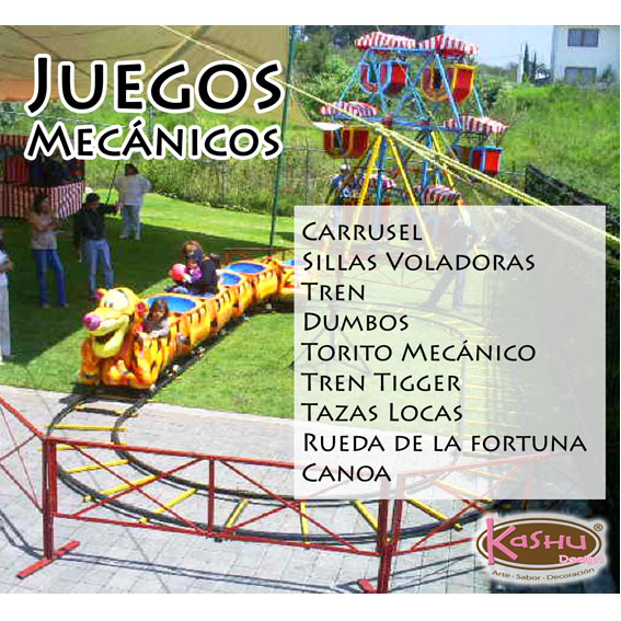 JUEGOS MECANICOS PARA NIÑOS