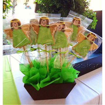 CENTRO DE MESA CON GALLETAS DECORADAS