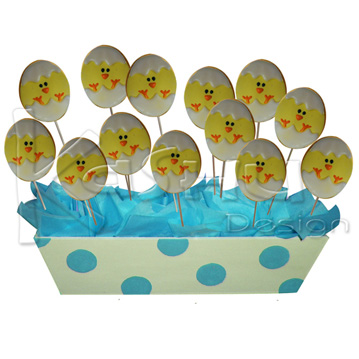 ARREGLO DE MADERA CON GALLETAS DECORADAS