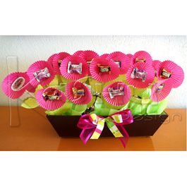 ARREGLO DE FLORES DE CHOCOLATE