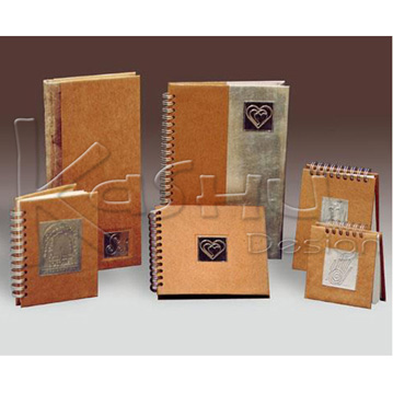 LIBRETAS RUSTICAS CON PLACA DE METAL