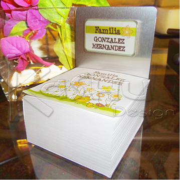 CUBO METALICO PORTA NOTAS