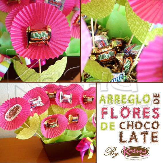 ARREGLO DE FLORES DE CHOCOLATE
