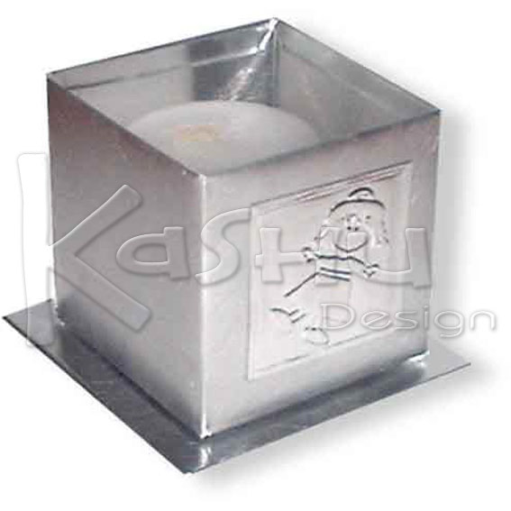 BUBO DE METAL PORTA VELA