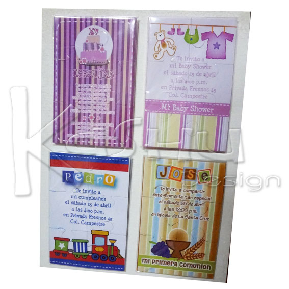 INVITACIONES EN ROMPECABEZAS
