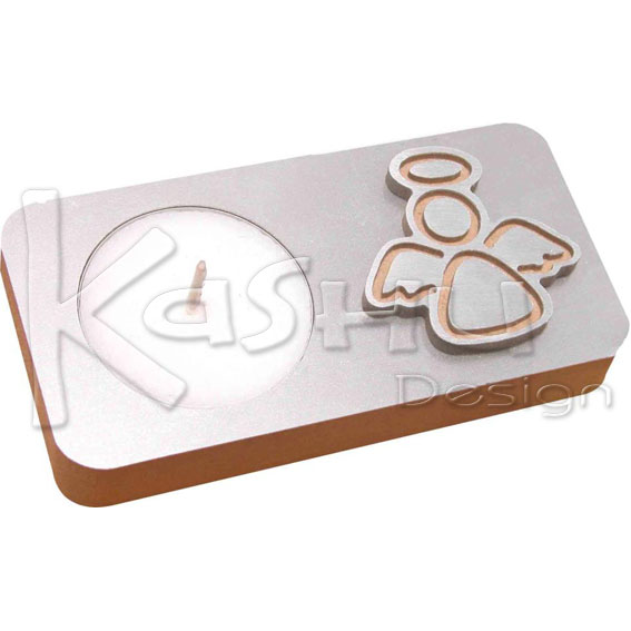 PORTA VELAS DE METAL MADERA PERSONALIZADAS