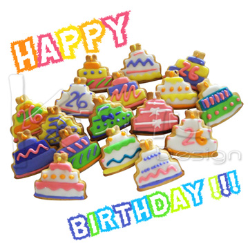 GALLETAS DECORADAS PASTELITOS HAPPY BIRTHDAY