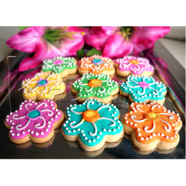 GALLETAS DECORADAS DE FLOR