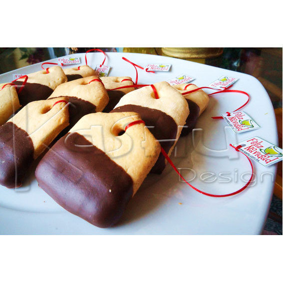GALLETAS EN FORMA DE BOLSITA DE TE