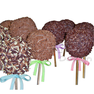 MANZANAS CUBIERTAS DE CHOCOLATE